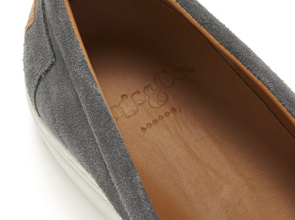 Slip-on Sneakers, slate grey suede