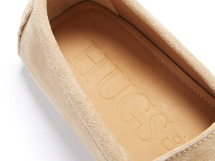Tasselled Driving Loafers, taupe suede