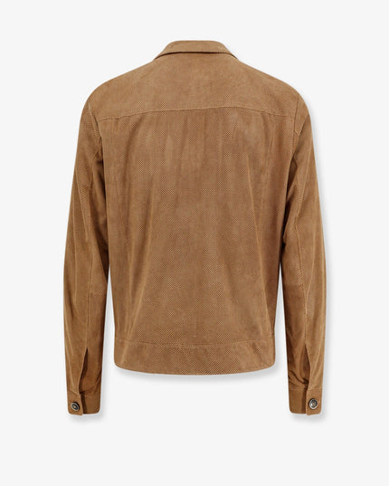 Merfo perforated suede jacket