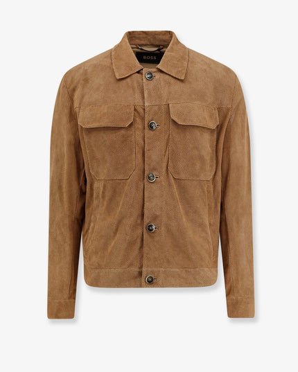 Merfo perforated suede jacket