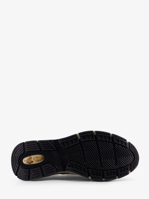 Mesh and leather sneakers with side logo