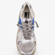 Mesh and leather sneakers with side logo