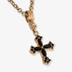 Metal necklace with rhinestone detail