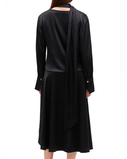 MIDI DRESS WITH SCARF