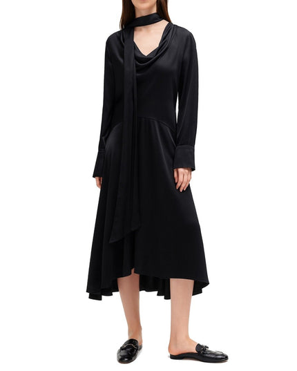 MIDI DRESS WITH SCARF