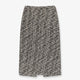 Midi skirt in laminated bouclé fabric