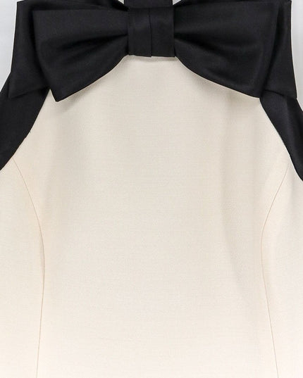 Mini dress with bow detail