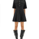 MINI DRESS WITH SCALLOPED BUTTONS