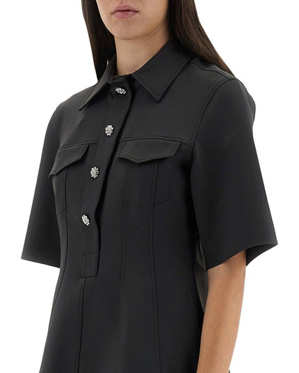 MINI DRESS WITH SCALLOPED BUTTONS