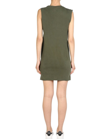MINI ROUND NECKLINE DRESS