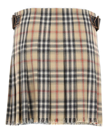 MINIGONNA KILT IN LANA CHECK