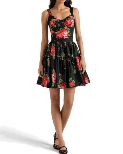 MINISKIRT WITH "BOUQUET" PRINT