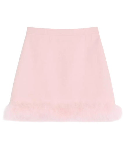 MINISKIRT WITH FEATHERS