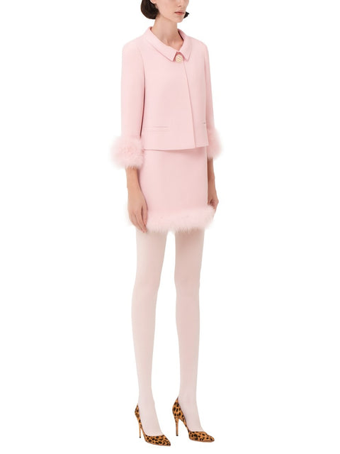 MINISKIRT WITH FEATHERS