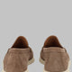 MOCASSINO IN PELLE SCAMOSCIATA CON LOGO