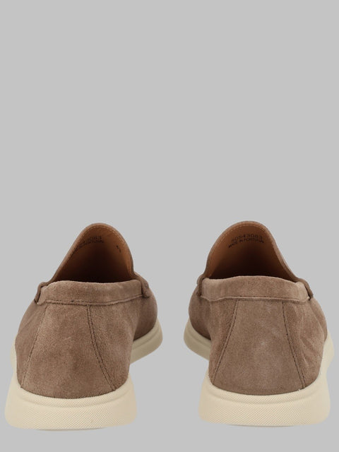 MOCASSINO IN PELLE SCAMOSCIATA CON LOGO