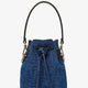Mon Tresor FF flocked denim crossbody bag