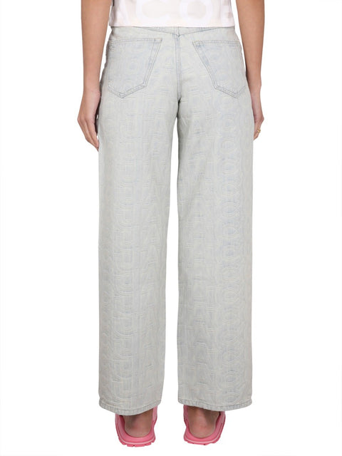 MONOGRAM DENIM JEANS