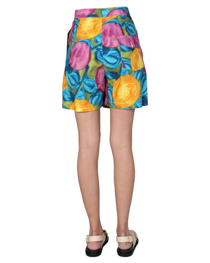 MULTICOLOR PRINT BERMUDA