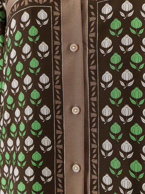 Multicolor silk shirt