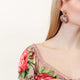 Multicolored brass earrings