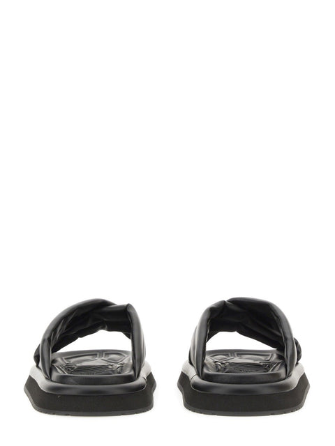 NAPPA EFFECT FABRIC SANDAL