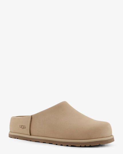 Nubuck sandals with engraved logo on the side