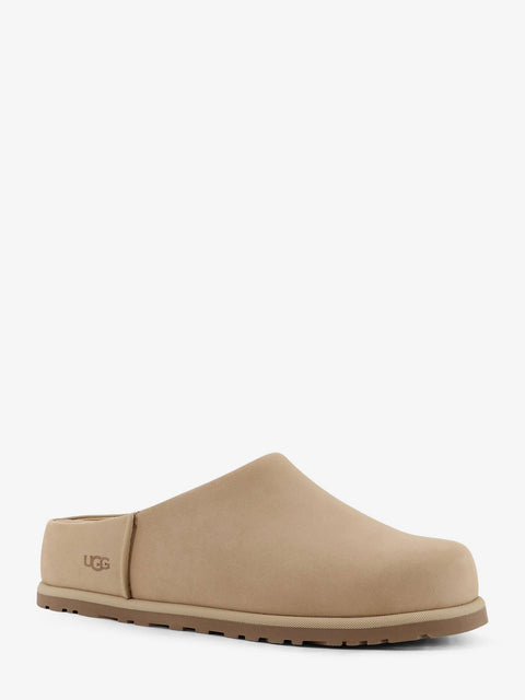 Nubuck sandals with engraved logo on the side