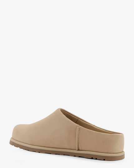 Nubuck sandals with engraved logo on the side