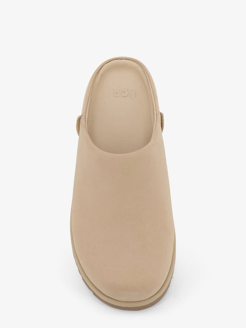 Nubuck sandals with engraved logo on the side