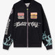 Nylon and mesh bomber