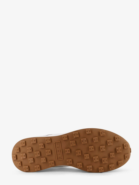 Nylon and suede sneakers
