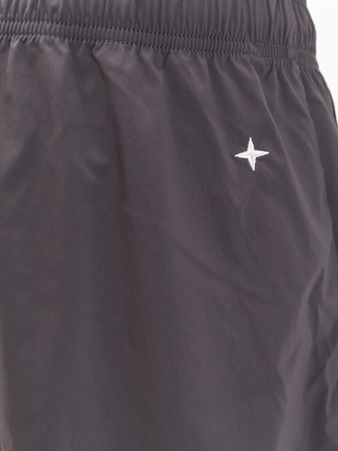 Nylon Bermuda shorts with embroidered logo on the back