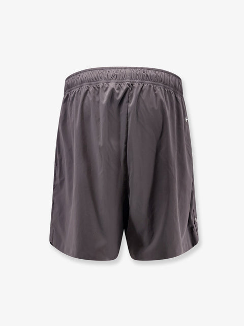 Nylon Bermuda shorts with embroidered logo on the back