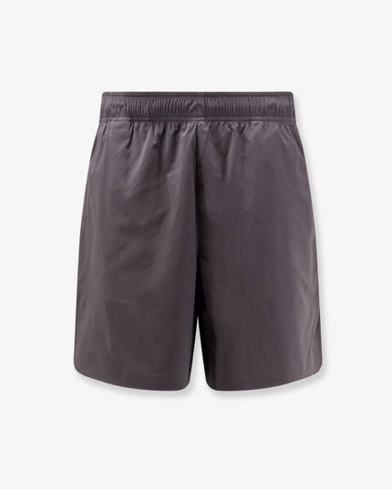 Nylon Bermuda shorts with embroidered logo on the back