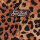 Nylon bikini bottoms with animal print