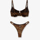 Perlamir nylon bikini with animal print