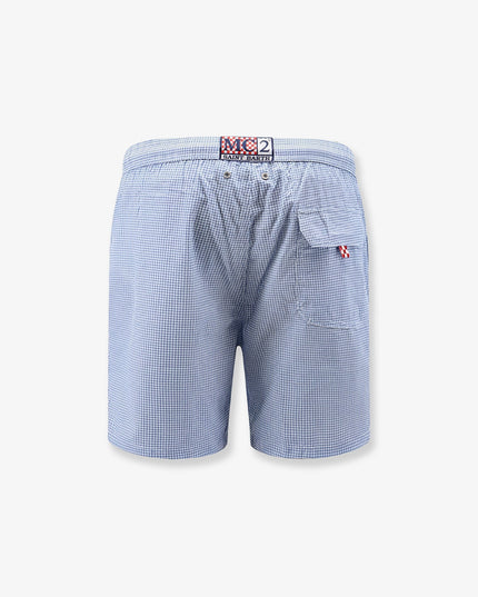 Nylon blend Swim boxer shorts in with micro pattern