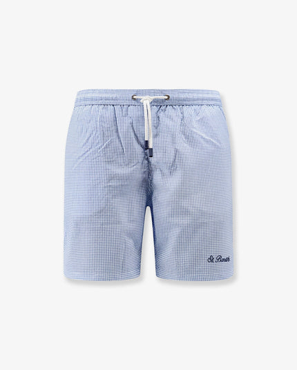 Nylon blend Swim boxer shorts in with micro pattern