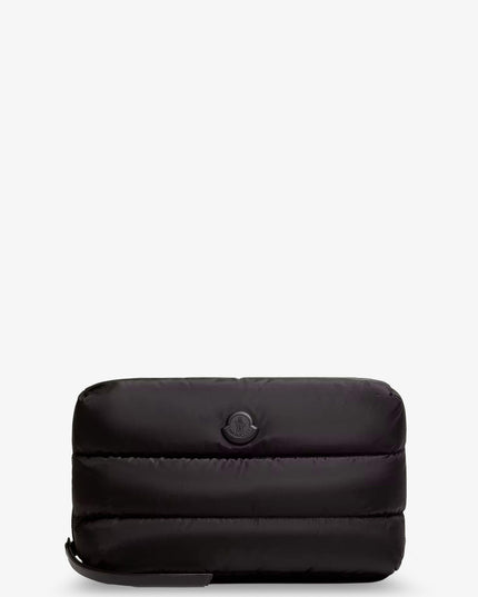 Nylon Caradoc beauty case with metal logo