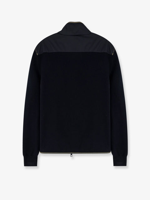Nylon jacket with cotton inserts