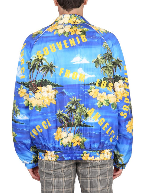 NYLON JACKET WITH PRINT