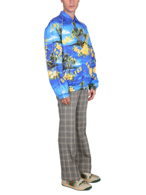 NYLON JACKET WITH PRINT