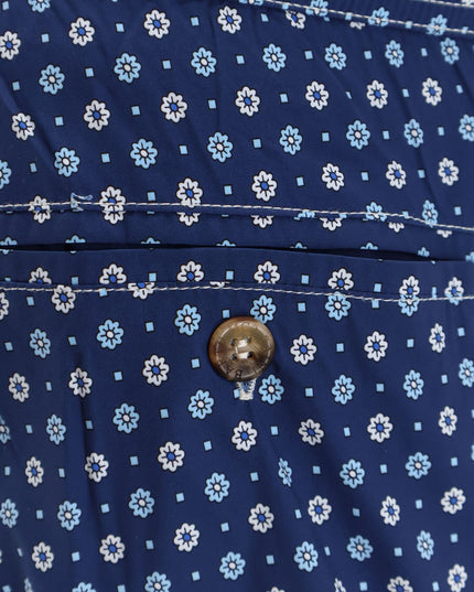 Nylon swim shorts with all-over micro pattern