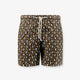 Nylon swim shorts with all-over micro pattern