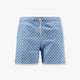 Nylon swim shorts with all-over micro-pattern