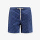 Nylon swim shorts with all-over micro pattern