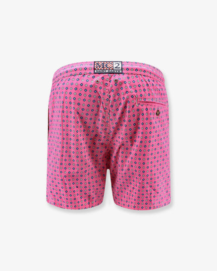 Nylon swim shorts with an all-over micro pattern