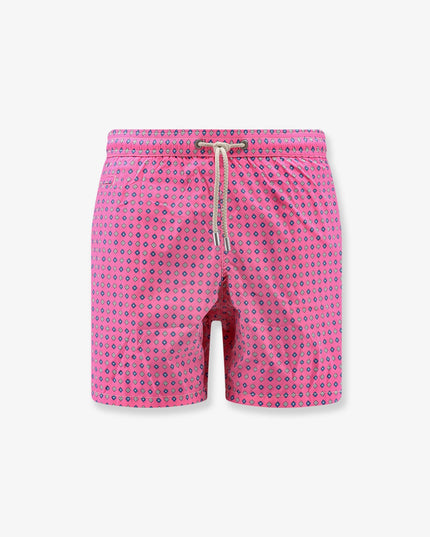Nylon swim shorts with an all-over micro pattern