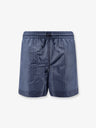 Nylon swim trunks with all-over Gucci Incrocio print